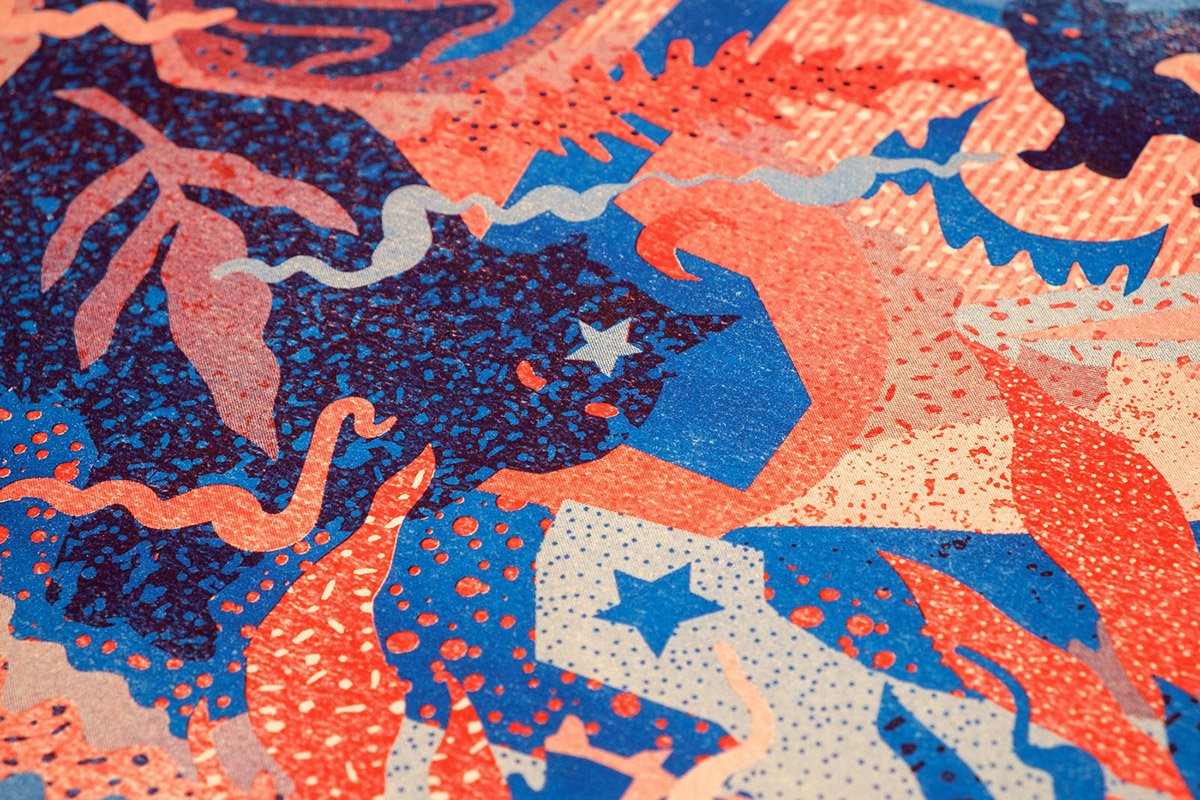 “巫RISOGRAPH”紡織品品牌設(shè)計  工藝品設(shè)計展示