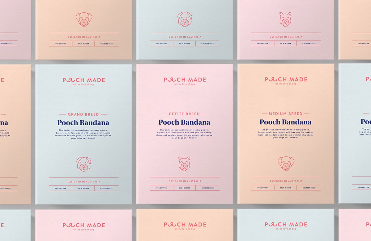 Pooch Made零售商品牌形象  信封設(shè)計(jì)