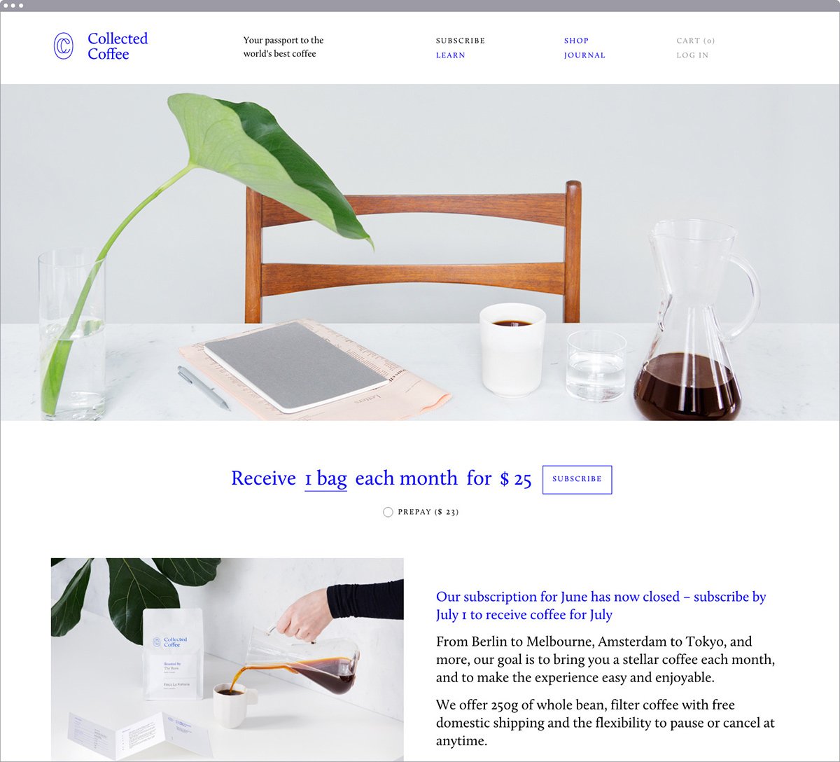 Collected coffee咖啡品牌形象設(shè)計  網(wǎng)站設(shè)計