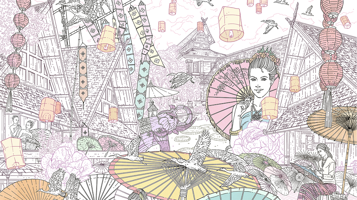 深圳品牌設(shè)計  深圳品牌策劃  Vandavanda圍巾品牌形象設(shè)計  插畫展示