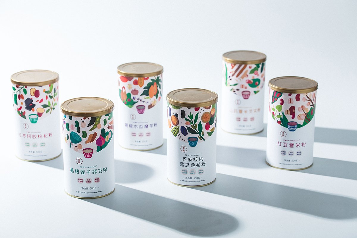 深圳品牌設計  深圳品牌策劃  纖磨五谷粉品牌形象包裝設計  包裝設計