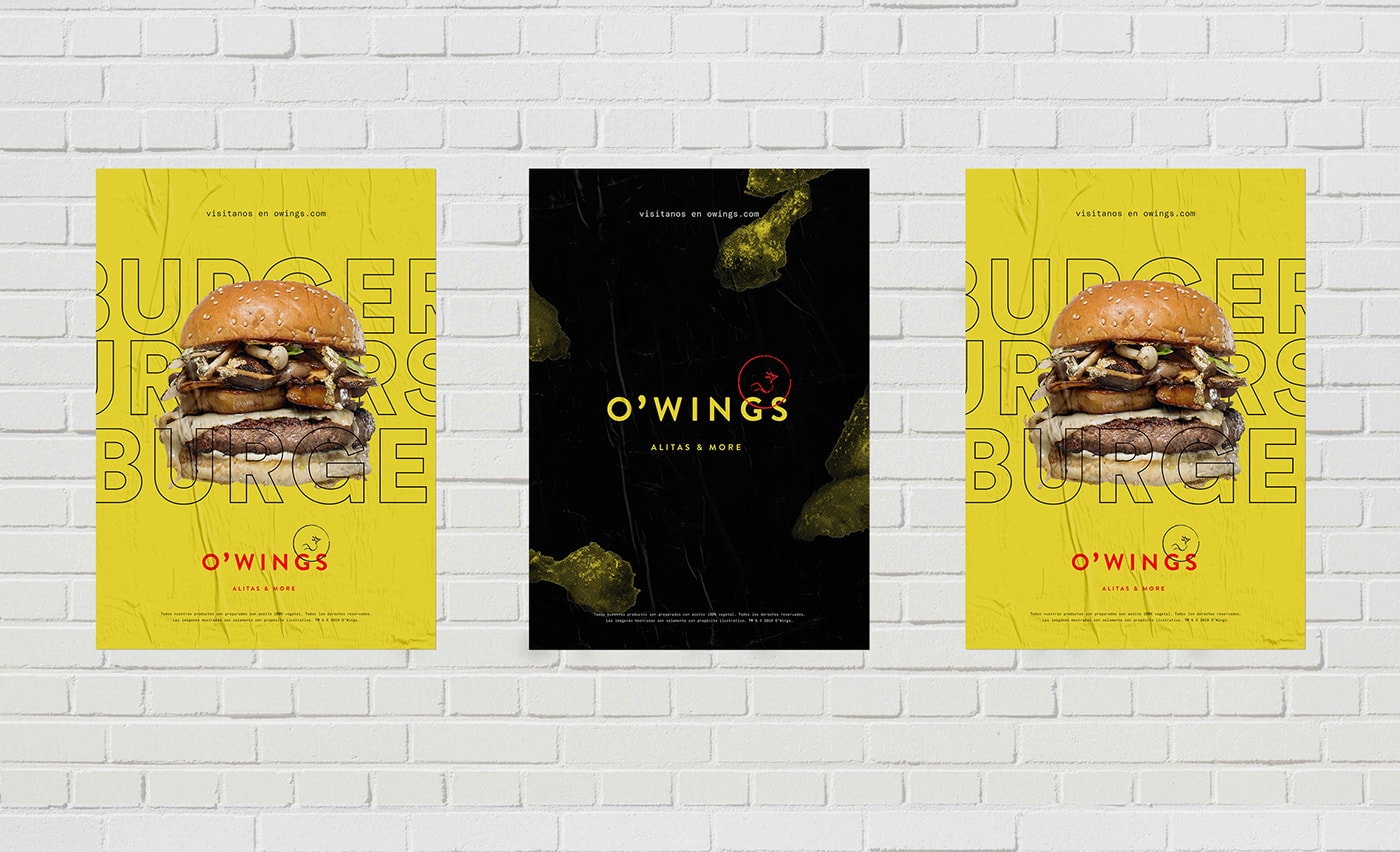O'Wings 高檔快餐店品牌設(shè)計(jì)——品牌視覺(jué)營(yíng)銷(xiāo)塑造差異化，餐飲品牌設(shè)計(jì)，餐飲視覺(jué)營(yíng)銷(xiāo)，品牌設(shè)計(jì)公司，深圳品牌設(shè)計(jì)，左右格局