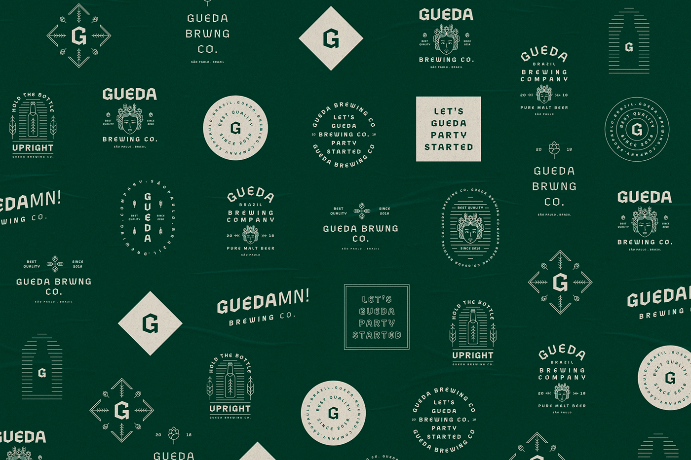 Gueda 精釀啤酒品牌設(shè)計(jì)和品牌包裝策劃，餐飲品牌設(shè)計(jì)，啤酒品牌設(shè)計(jì)，品牌包裝策劃，深圳品牌設(shè)計(jì)，左右格局